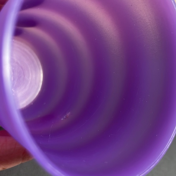 Tupperware Impressions Cups Plastic Tumblers 330ml Set of 2 3218A Purple Yellow - Picture 6 of 6